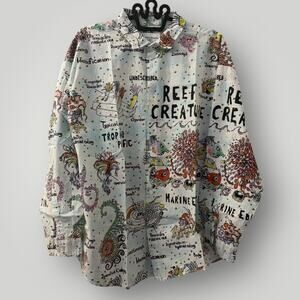 Tsumori Chisato by niko and... Button Shirt Reef Creature Marine Art fits XL